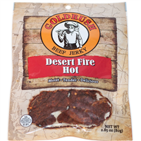 72134 Gold Rush Jerky Desert Fire Hot 2.85 Oz. Goldrush Beef Jerky (12-C