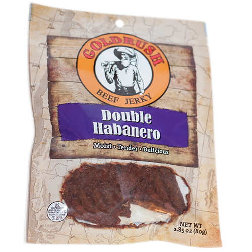 72139 Gold Rush Jerky Double Habanero 2.85 Oz. Beef Jerky 12-Ct Case