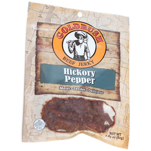 72140 Gold Rush Jerky Hickory Pepper 2.85 Oz. Beef Jerky 12-Ct Case