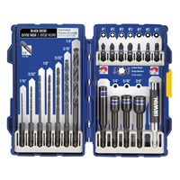 1840316 Hanson 19-Piece Impact Drill/Driver Set