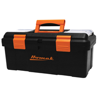 BK00116004 Homak Manufacturing 16 In. Plastic Toolbox W/ Beveled Lid