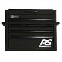 BK02027401 Homak Manufacturing 27 In. Rs Pro 4 Drawer Top Chest W/ Outlet - Black