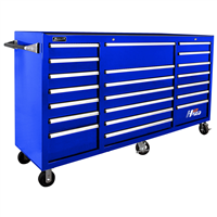 BL04021720 Homak Manufacturing 72 In. H2Pro Series 21 Drawer Rolling Cabinet, Blue