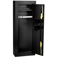 HS30103660 Homak Manufacturing 8 Gun Steel Security Cabinet, Black