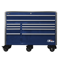 HX04060112 Homak Manufacturing 60 In. Hxl 10-Drawer Roller Cabinet - Blue