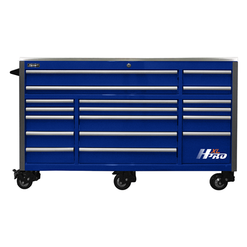 HX04072172 Homak Manufacturing 72 In. Hxl 17-Drawer Roller Cabinet - Blue