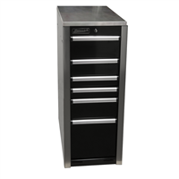 HX08015061 Homak Manufacturing Hxl 6-Drawer Side Cabinet - Black