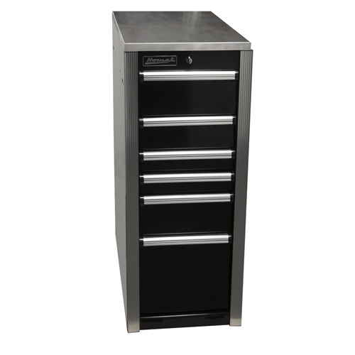 HX08015061 Homak Manufacturing Hxl 6-Drawer Side Cabinet - Black