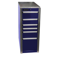 HX08015062 Homak Manufacturing Hxl 6-Drawer Side Cabinet - Blue