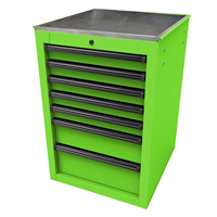 LG08022070 Homak Manufacturing Rs Pro 22 In. 7-Drawer Side Cabinet, Lime Green