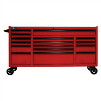 RD04072160 Homak Manufacturing 72 In. Rs Pro 16-Drawer Roller Cabinet With 24 In. Depth, Red