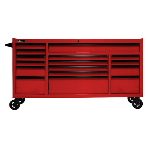 RD04072160 Homak Manufacturing 72 In. Rs Pro 16-Drawer Roller Cabinet With 24 In. Depth, Red