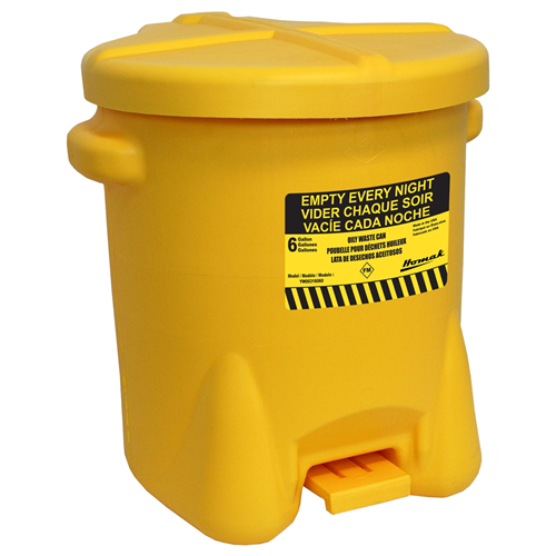 YW00316060 Homak Manufacturing 6 Gallon Oily Waste Can