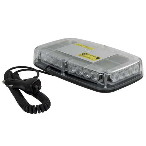 C4855CAW Hopkins Manufacturing Led Low-Profile Magnetic Warning Light Bar, Clear Lens W/ White Led