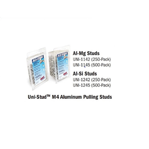 UNI-1242 H&S Autoshot M4 Aluminum Pulling Studs Al-Si 250-Pack