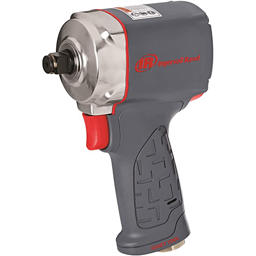 36QMAX Ingersoll Rand 1/2" Stubby Air Impact Wrench, Quiet, Ultra Compact, 640 Ft-Lbs Nut-Busting Torque, Maintenance Duty, Pistol Grip