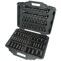 SK34C86N Ingersoll Rand Combination Hex Metric And Sae Standard And Deep Socket Set For 3/8 And 1/2 Inch Drive Impact Wrenches, 86-Piece