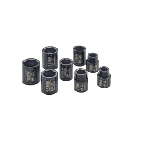 SK3M8N Ingersoll Rand 3/8" Drive Hex Metric Socket Set, 8-Piece