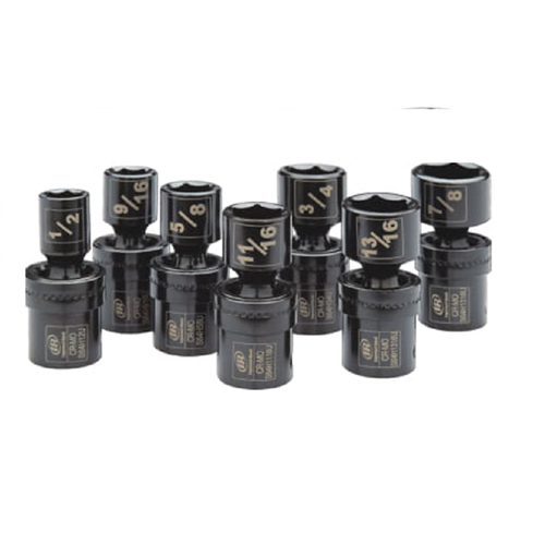 SK4H7UN Ingersoll Rand 1/2" Drive Hex Sae Universal Impact Socket Set, 7-Piece