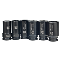 SK6M6LN Ingersoll Rand 3/4" Drive Hex Deep Metric Impact Socket Set, 6-Piece