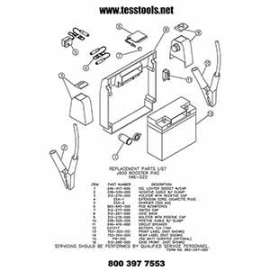 Model J900 Click here for a Parts List