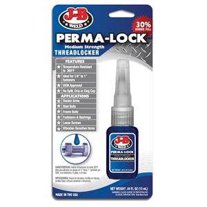 24213 J B Weld J-B Weld Perma-Lock 13 Ml. Blue Threadlocker