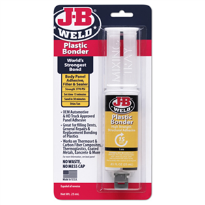 50133 J B Weld Plastic Bonder 25Ml