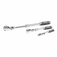 96753 J S Products (Steelman) 3Pc Ext. Flex Head Ratchet Set