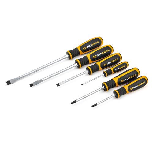 80050H Gearwrench 6 Pc. Phillips&Reg;/Slotted Dual Material Screwdriver Set