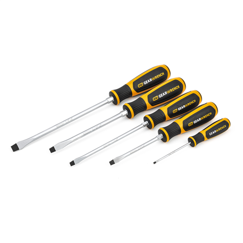 80053H Gearwrench 5 Pc. Slotted Dual Material Screwdriver Set