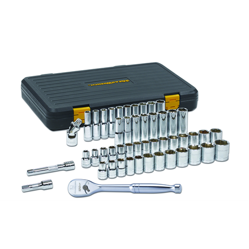 80700P Gearwrench 49 Pc. 1/2" Drive 6 Point 120Xp Standard & Deep Sae/Metric Mechanics Tool Set