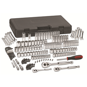 80932 Gearwrench 165 Pc 1/4" 3/8" & 1/2" Dr Mechanics Tools Set