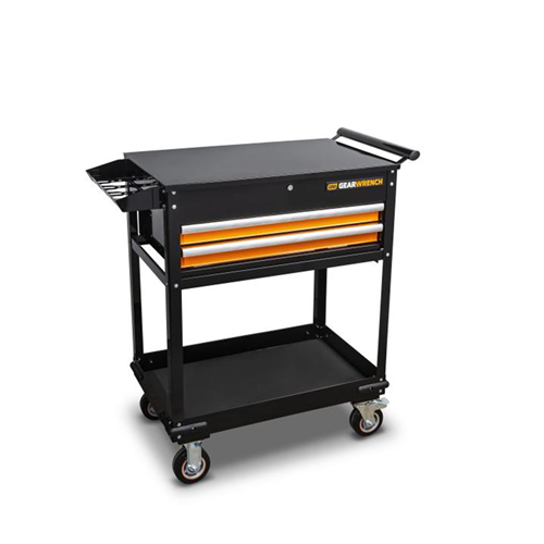 83167 Gearwrench Gearwrench 32 In. 2-Drawer Black And Orange Utility Cart