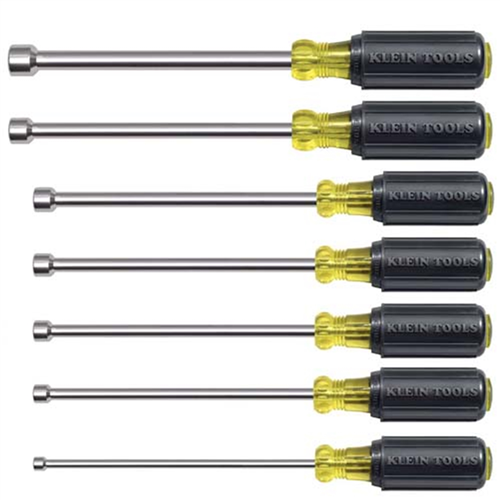 647M Klein Tools 7Pc Magnetic Nut Driver Set 6" Shafts