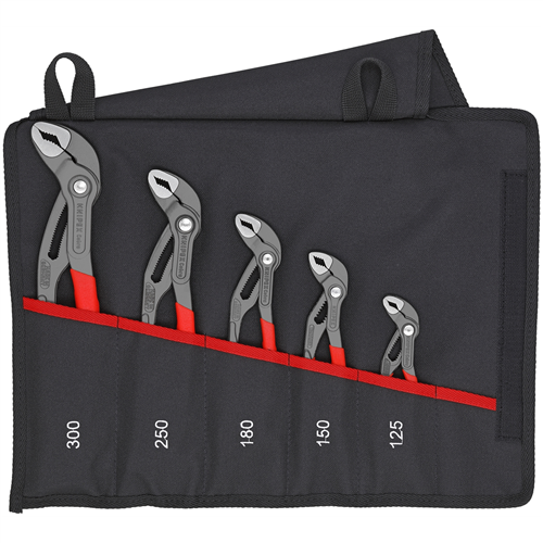 00 19 55 S5 Knipex 5 Pc. Cobra Pliers Set In Tool Pouch