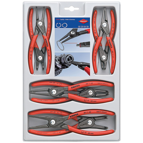 00 20 04 SB Knipex 8 Pc. Precision Circlip Pliers Set