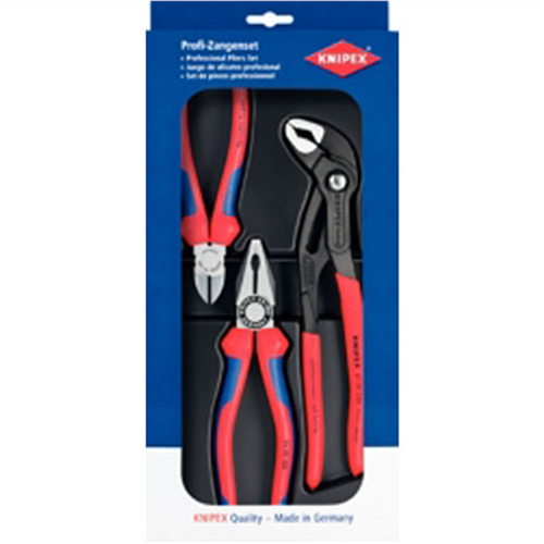 00 20 09 V01 Knipex Diagonal Combo Plier Set 3Pc