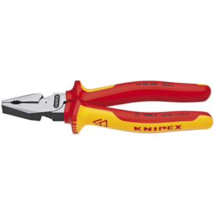 02 08 200 US Knipex High Lev. Combo. Pliers-1,000V Insltd