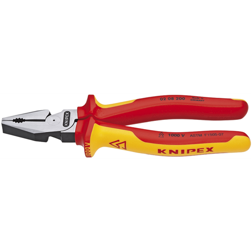 02 08 200 US Knipex High Lev. Combo. Pliers-1,000V Insltd