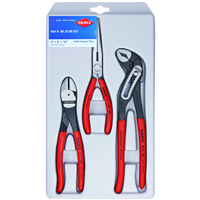 00 20 08 US1 Knipex Plier Set 3Pc Long Nose,Diag Cutt,Alligator