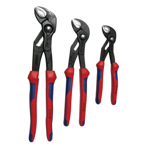 9K 00 80 05 US Knipex 3Pc Cobra Cushion Grip Plier Set