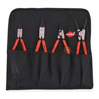 9K 00 19 53 US Knipex 4 Pc Snap Ring Set, Int/Ext Straight