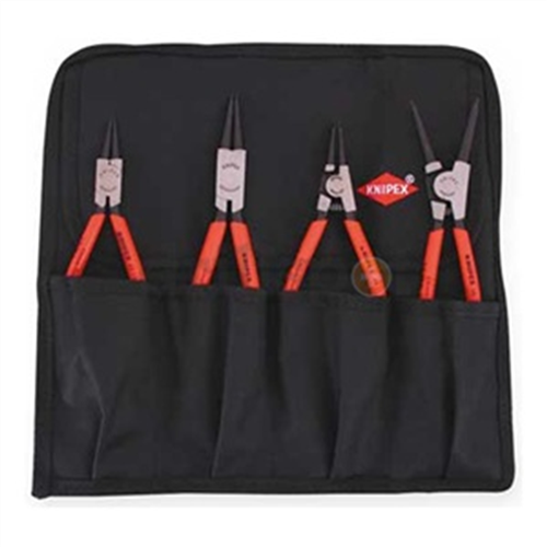 9K 00 19 53 US Knipex 4 Pc Snap Ring Set, Int/Ext Straight