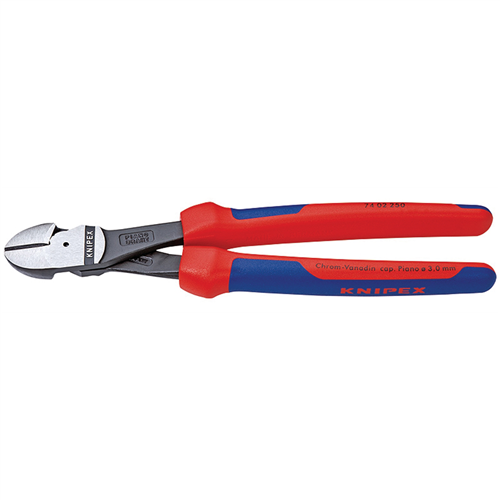 74 02 180 Knipex 7" Ultra High Lvg Diag Cutter, Ergo Grip