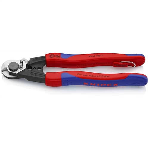 95 62 190 T BKA Knipex Wire Rope Cutter - Tethered Attachment