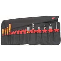 98 99 13 Knipex 15-Piece Tool Roll Bag With Insulated Tools For Wo