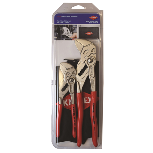 9K 00 80 109 US Knipex 2Pc Pliers Wrench Set With Keeper Pouch