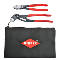 9K 00 80 124 US Knipex 8 Diagonal And 10 Cobra W/ Pouch