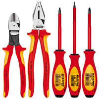 9K 98 98 21 US Knipex 5Pc Pliers/Screwdrr Tool Set-1,000V Insltd