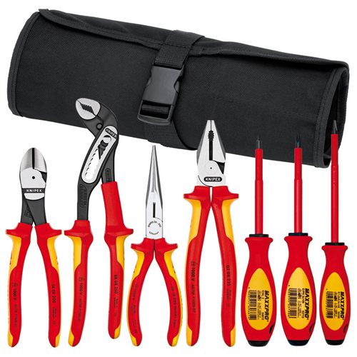 9K 98 98 25 US Knipex 7-Piece Pliers/Screwdriver Tool Set In A Nylon Pou